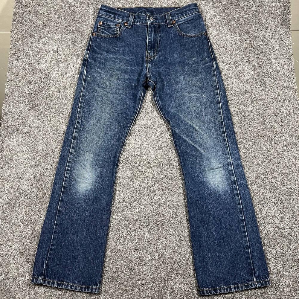 Levis 517 Bootcut Jeans Mens 29x30 Faded Whisker Denim Western Vintage Workwear